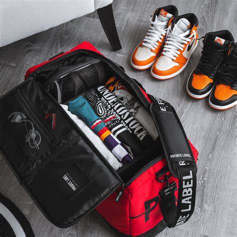 sneaker duffle bag.